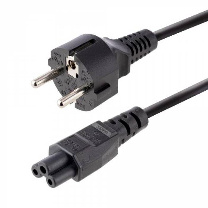 Cablu Startech 753E-3M-POWER-LEAD, C5 - EU, 3m, Black