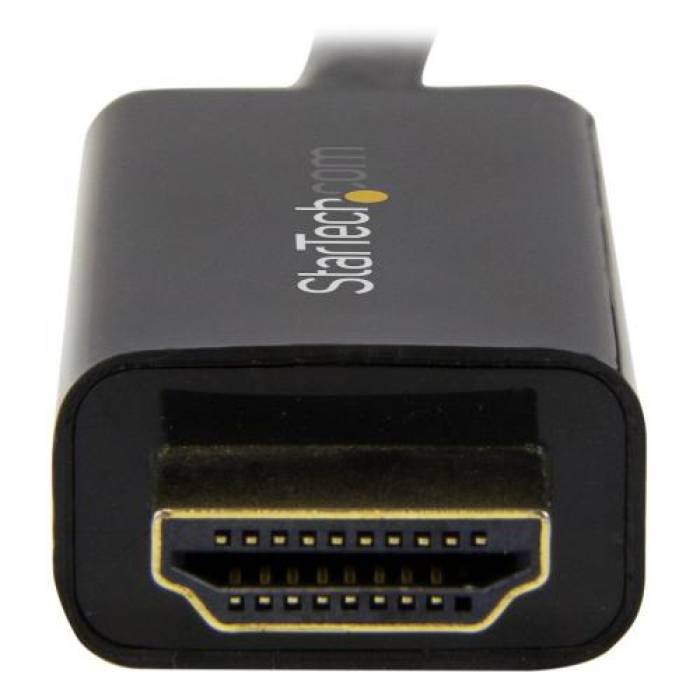 Cablu Startech DP2HDMM5MB, Displayport - HDMI, 5m, Black