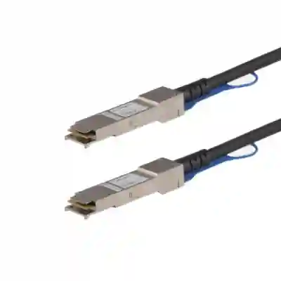 Cablu Startech EXQSFP4050CM, QSFP+ - QSFP+, 0.5m, Black