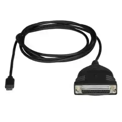 Cablu Startech ICUSBCPLLD25, USB-C - DB25, 1.8m, Black