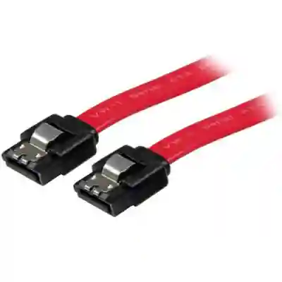 Cablu Startech LSATA18, SATA - SATA, 0.4m, Black