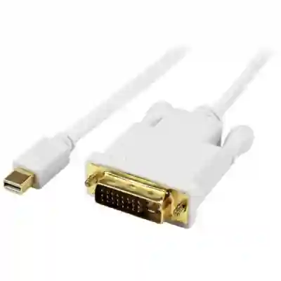 Cablu Startech MDP2DVIMM3WS, mini Displayport - DVI, 0.9m, White