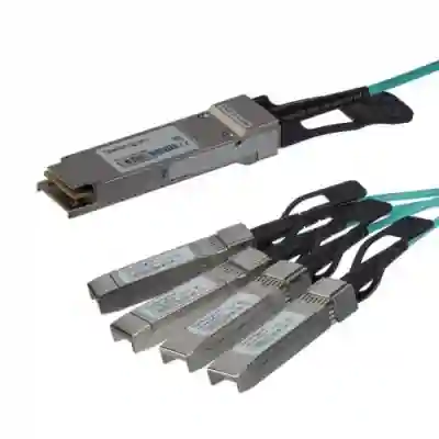 Cablu Startech QSFP4X10GAO7, QSFP - 4x SFP+, 7m, Black