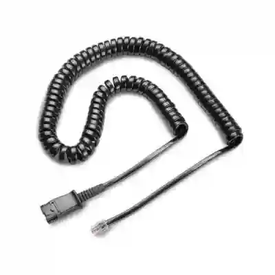Cablu telefon fix Poly Plantronics, VISTA - QD, Black
