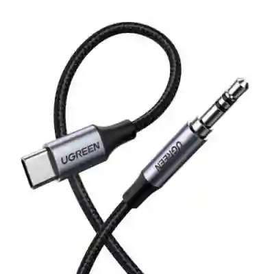Cablu Ugreen AV143, USB-C - 3.5mm jack male, 1m, Black