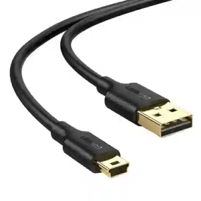 Cablu Ugreen US132, USB - miniUSB, 1m, Black