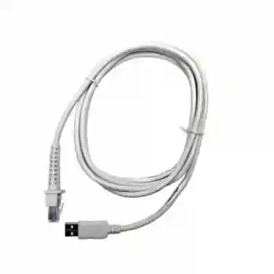 Cablu USB Datalogic 90A052278 pentru Cititoare coduri de bare QuickScan, USB-A, 2m, White