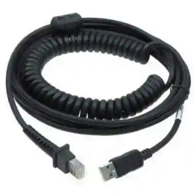 Cablu USB Datalogic 90A052289 pentru Cititoare coduri de bare QuickScan/Gryphon, USB-A, 5m, Black