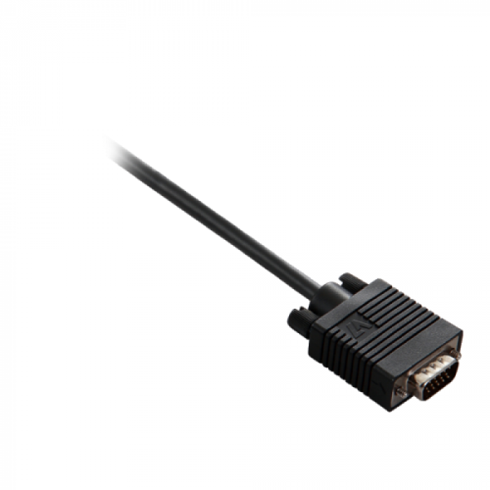 Cablu V7 V7E2VGA-02M-BLK, VGA - VGA, 2m, Black