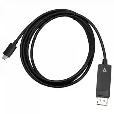 Cablu V7 V7USBCDP14-2M, USB-C - DisplayPort, 2m, Black