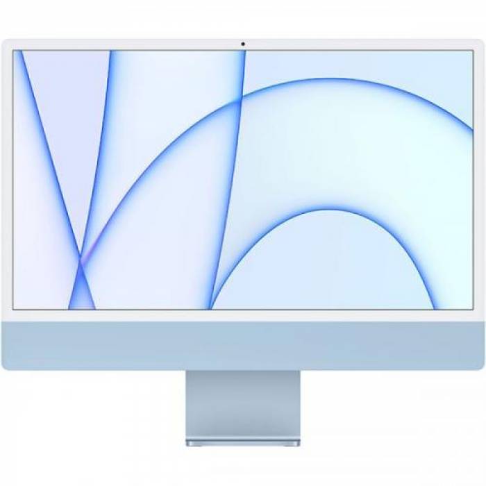 Calculator Apple iMac 4.5K Retina, Apple M1, 24inch, RAM 8GB, SSD 256GB, Apple M1 7-core, Mac OS Big Sur, Blue