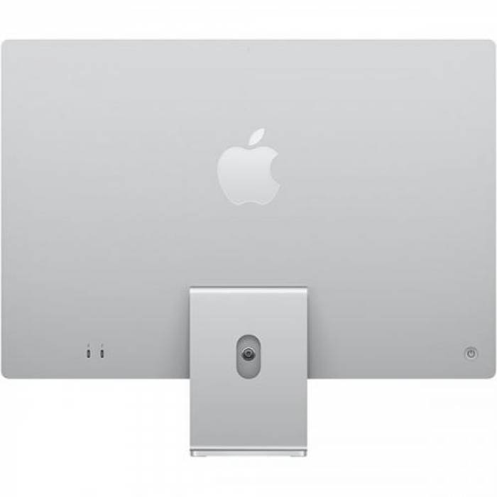 Calculator Apple iMac 4.5K Retina, Apple M1, 24inch, RAM 8GB, SSD 256GB, Apple M1 7-core, Mac OS Big Sur, Silver