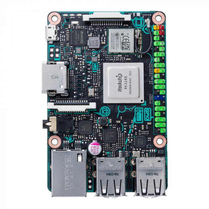 Calculator Asus Tinker Board SBC, Rockchip Quad-Core RK3288, RAM 2GB, No HDD, ARM Mali T764, No OS