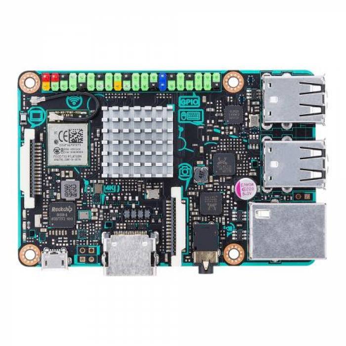 Calculator Asus Tinker Board SBC, Rockchip Quad-Core RK3288, RAM 2GB, No HDD, ARM Mali T764, No OS