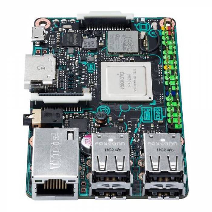 Calculator Asus Tinker Board SBC, Rockchip Quad-Core RK3288, RAM 2GB, No HDD, ARM Mali T764, No OS