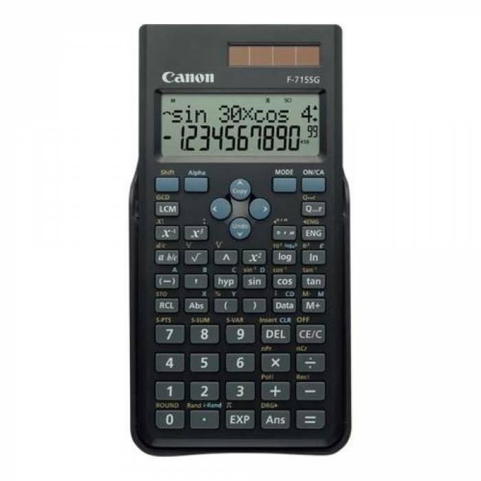 Calculator de birou Canon F715SGBK, 16 digiti, alimentare solara
