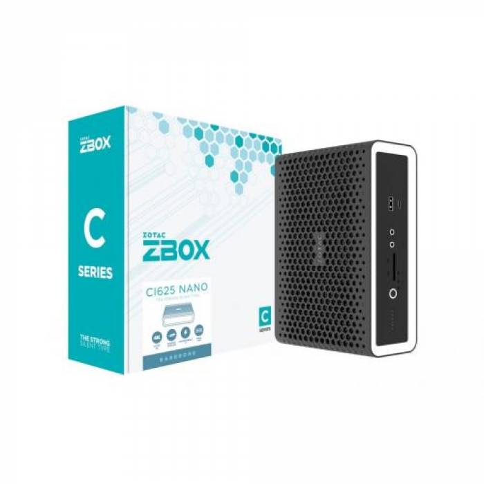 Calculator Zotac ZBOX CI625 Nano, Intel Core i3-1115G4, No RAM, No HDD, Intel UHD Graphics, No OS