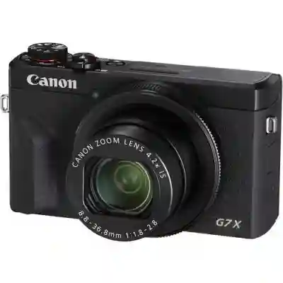 Camera foto compacta Canon G7X Mark III, 20.1 MP, Black