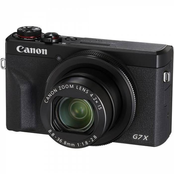 Camera foto compacta Canon G7X Mark III, 20.1 MP, Black