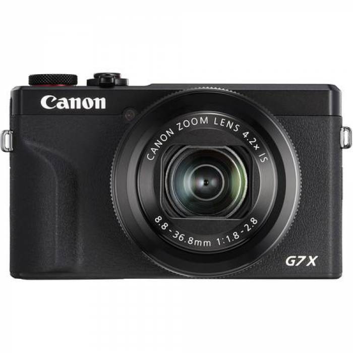 Camera foto compacta Canon G7X Mark III, 20.1 MP, Black