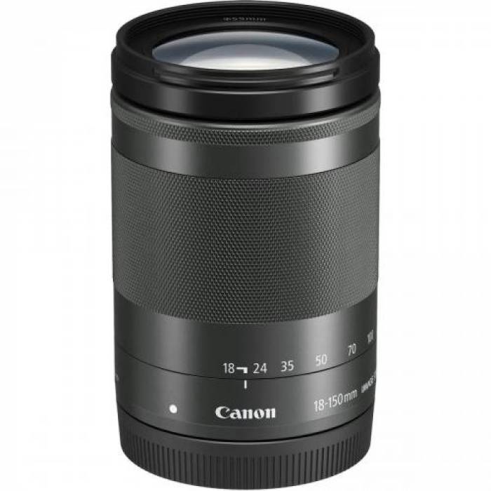 Camera foto Mirrorless Canon EOS M50 Mark II, 24.1 MP, APS-C, Black + Obiectiv EF-M 18-150mm f/3.5-6.3 IS STM Negru