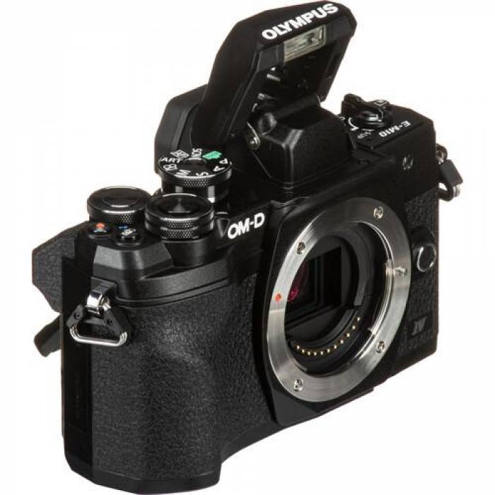 Camera foto Mirrorless Olympus OM-D E-M10 Mark IV body, 20.3MP, Black