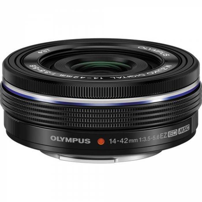 Camera foto Mirrorless Olympus OM-D E-M10 Mark IV body, 20.3MP, Black + Obiectiv M.Zuiko Digital ED 14-42mm f/3.5-5.6 EZ Black