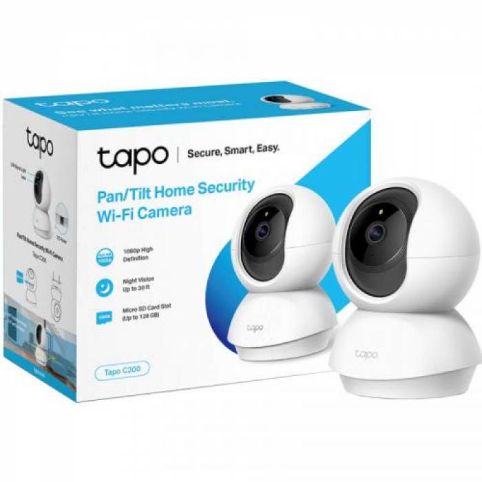 Camera IP Box PTZ TP-LINK Tapo C200, 2mp, 2.4mm, IR 9m 