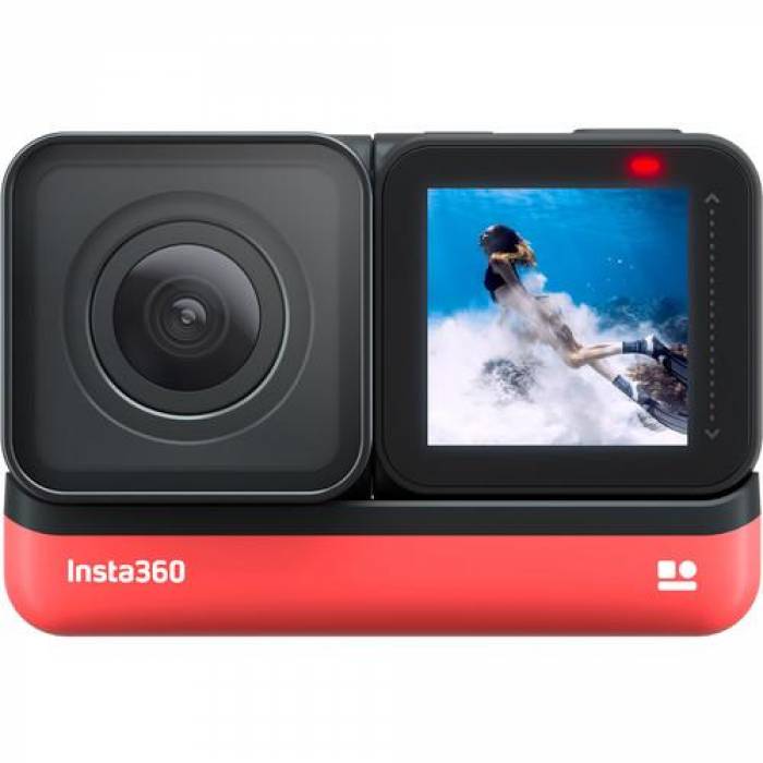 Camera video actiune Insta360 ONE R 4K Edition, Black-Red