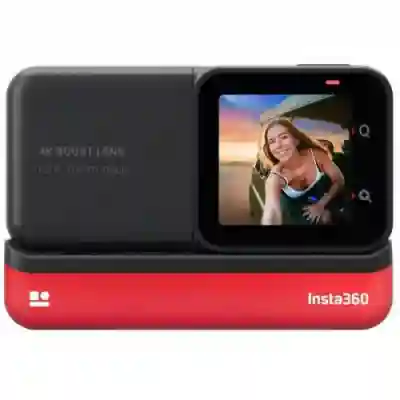 Camera video actiune Insta360 ONE RS 4K Edition, Black-Red