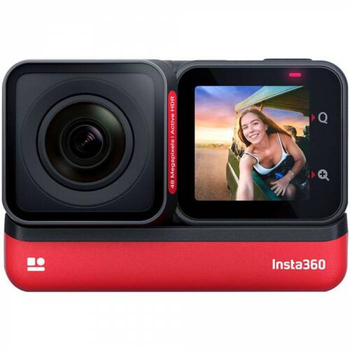 Camera video actiune Insta360 ONE RS TWIN Edition, Black-Red