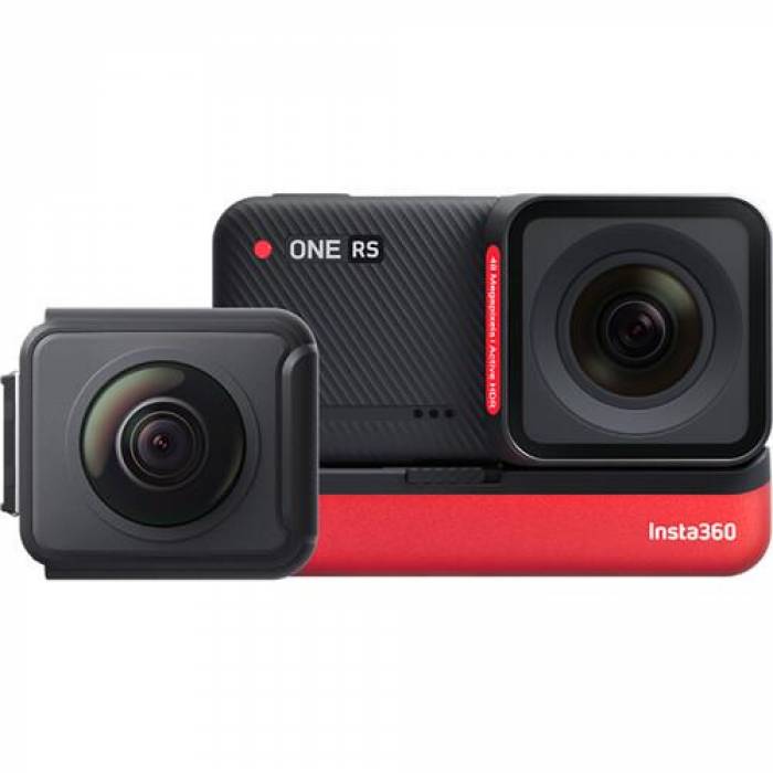 Camera video actiune Insta360 ONE RS TWIN Edition, Black-Red