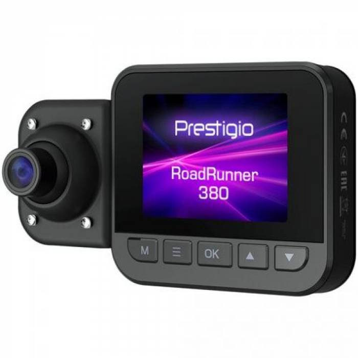 Camera video auto Prestigio RoadRunner 380, Black