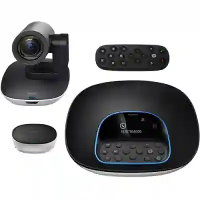 Camera videoconferinta Logitech GROUP Video ConferenceCam, Full HD, Black