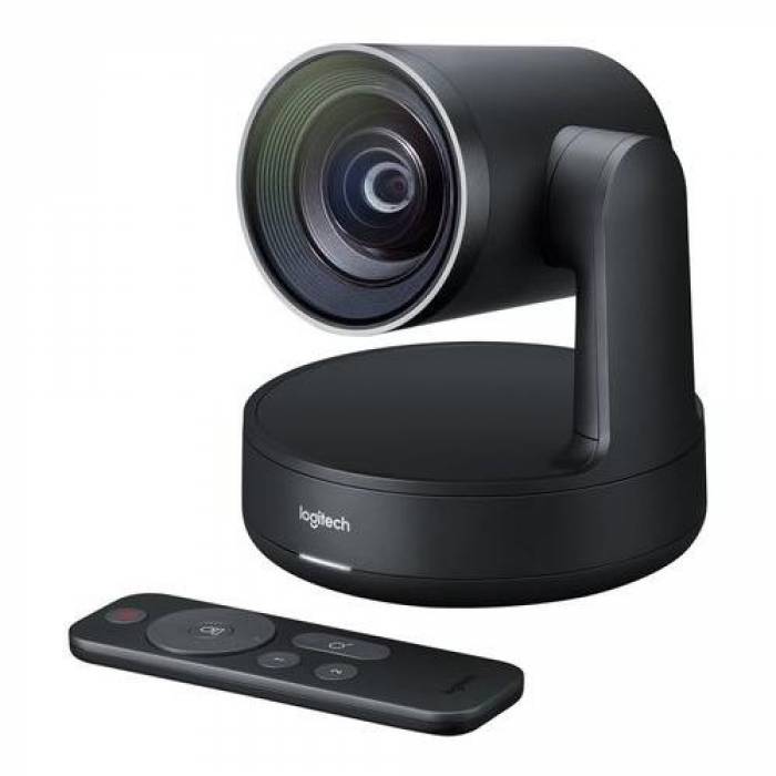 Camera videoconferinta Logitech Rally ConferenceCam Ultra-HD, Black