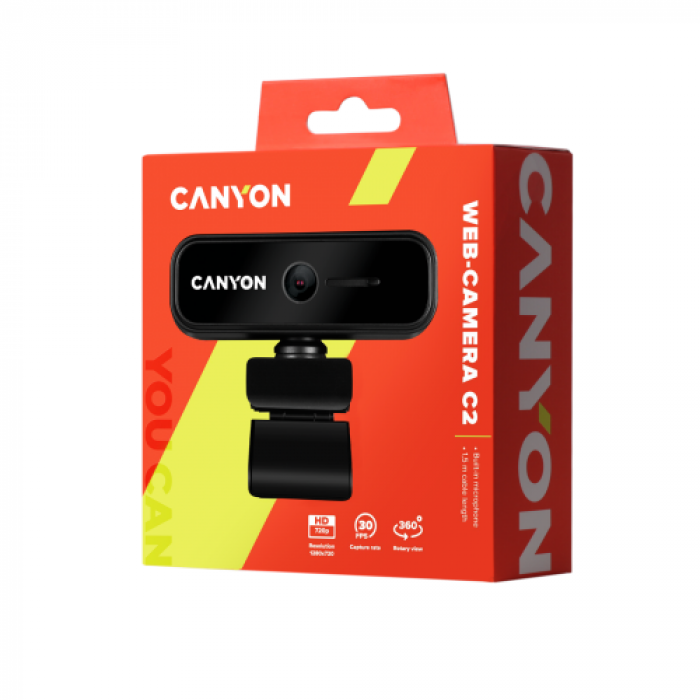 Camera Web Canyon C2, Black
