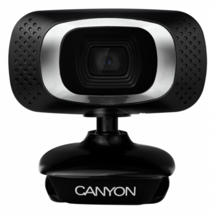 Camera Web Canyon CNE-CWC3N, 2MP, USB, Black-Silver
