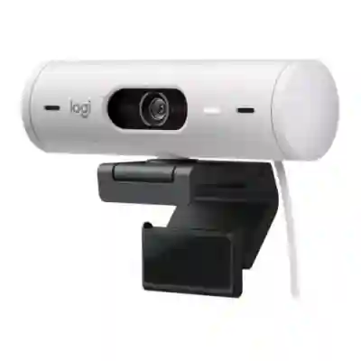 Camera web Logitech Brio 500, Off-White
