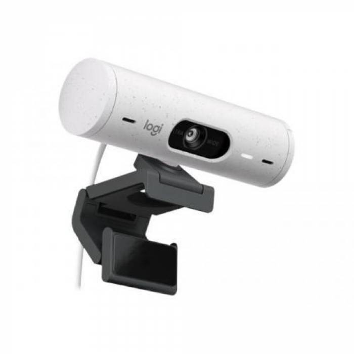 Camera web Logitech Brio 500, Off-White