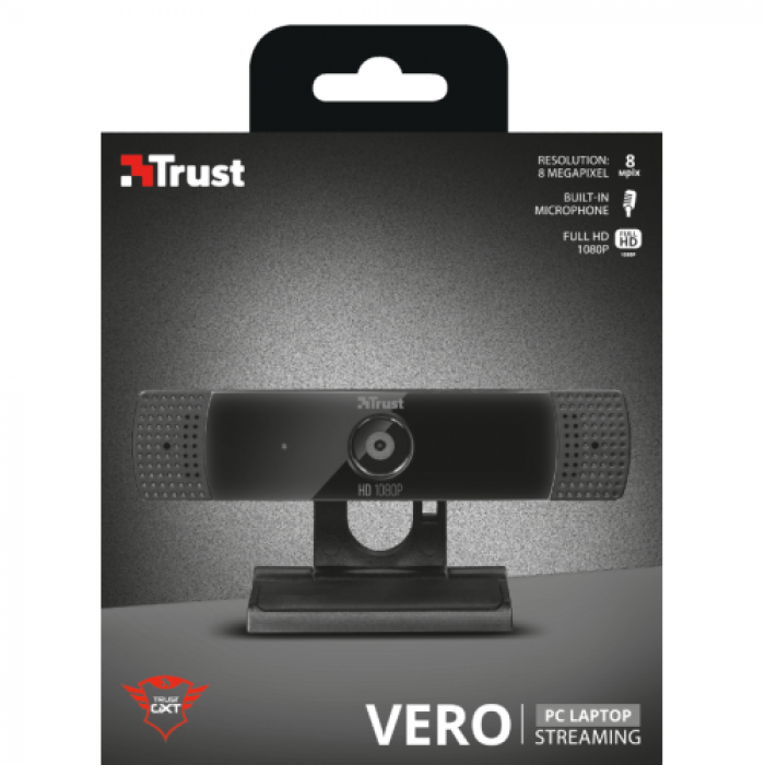 Camera web Trust GTX 1160 Vero, Black