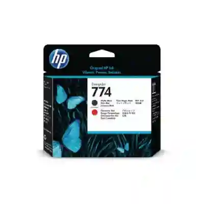 Cap Printare HP 774 MATTE BLK/CH RED - P2V97A