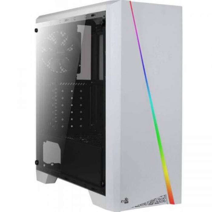 Carcasa Aerocool Cylon RGB Tempered Glass White, Fara sursa