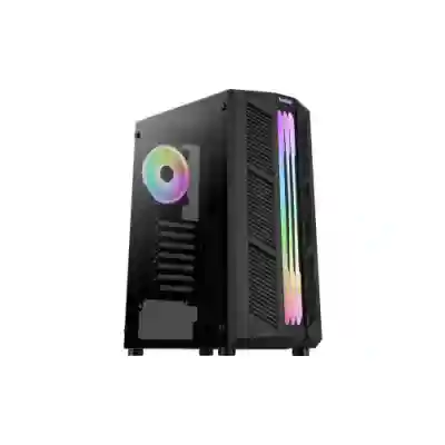 Carcasa Aerocool Prime ARGB Tempered Glass Black, Fara sursa