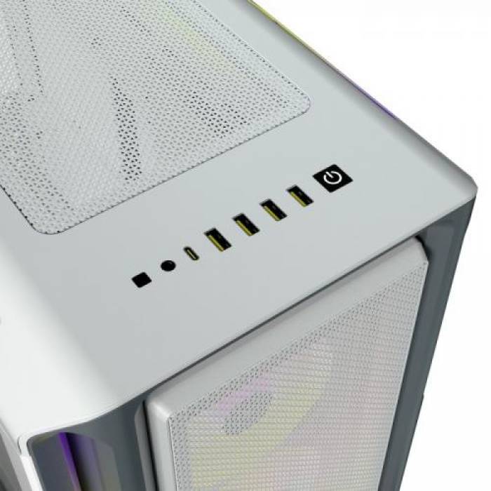 Carcasa Corsair iCue 5000T RGB TG White, Fara Sursa