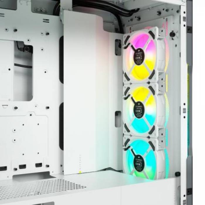 Carcasa Corsair iCue 5000T RGB TG White, Fara Sursa