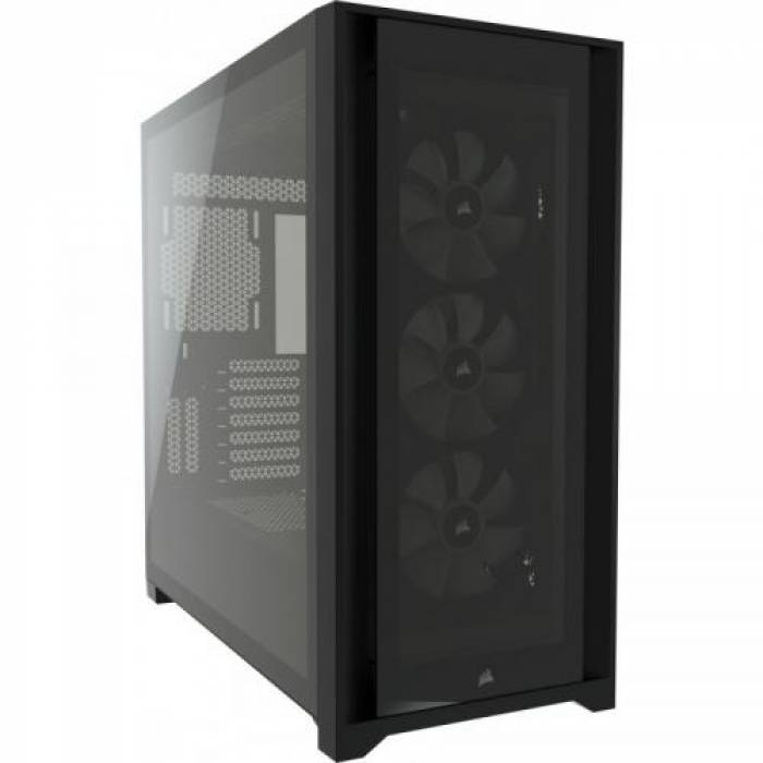 Carcasa Corsair iCUE 5000X RGB Black, Fara sursa