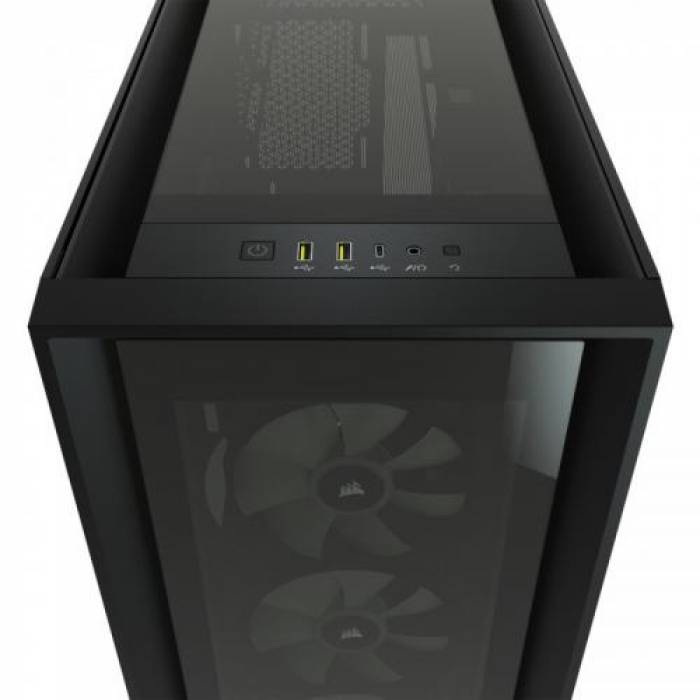 Carcasa Corsair iCUE 5000X RGB Black, Fara sursa