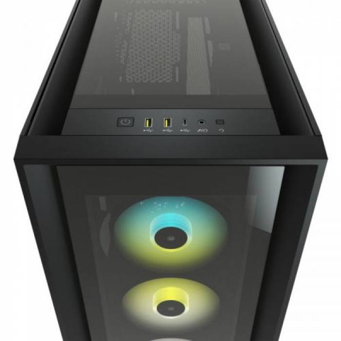 Carcasa Corsair iCUE 5000X RGB Black, Fara sursa