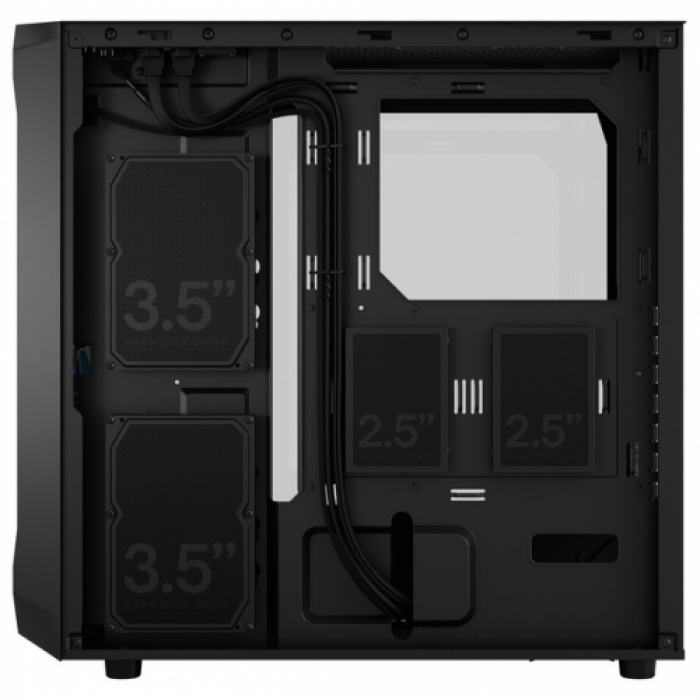 Carcasa Fractal Design Focus 2 RGB Black TG Clear Tint, Fara Sursa