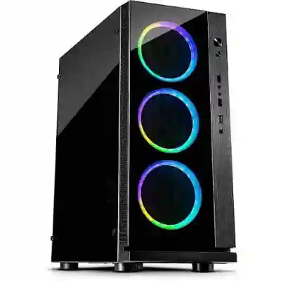 Carcasa Inter-Tech W-III RGB, Fara sursa